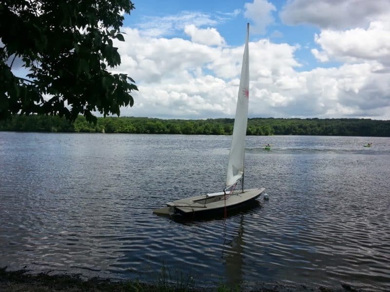 Sailboat on Lake Nockamixon