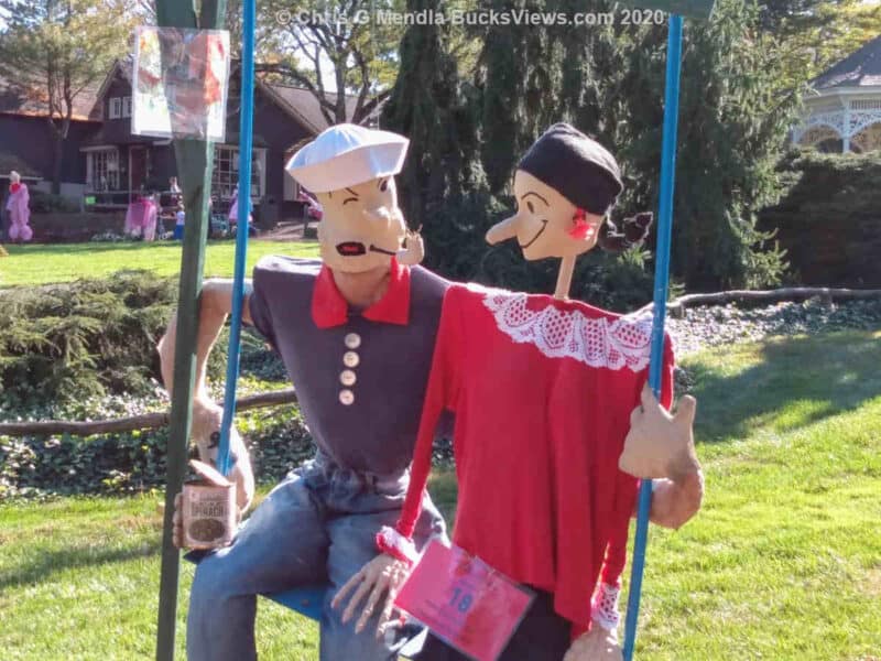 Popeye and Olive Oil - Scarecrow Festival 2020 Peddler's Village